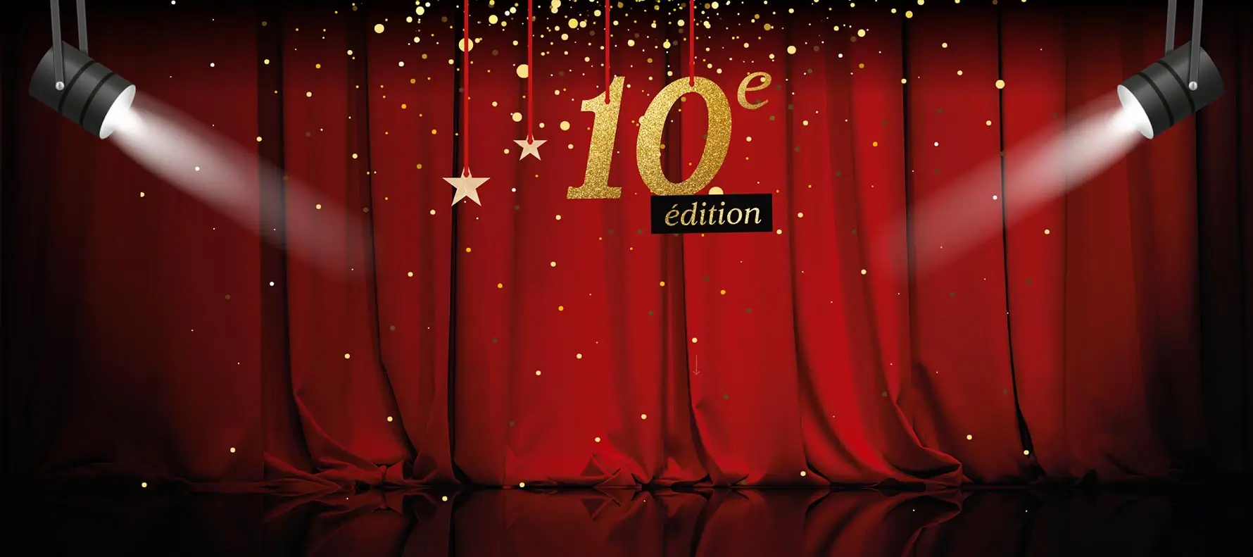 Image d'un rideau rouge de théâtre